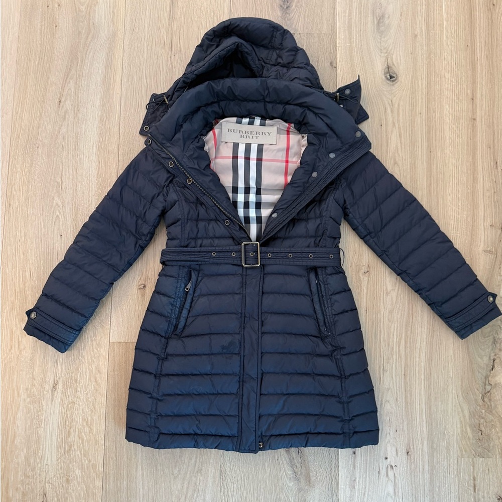 Authentic Burberry Colebrook Belted Quilted Puffer Coat